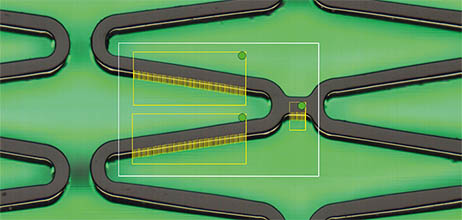 wall thikness measurement of stents Q six