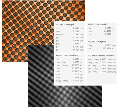 ISO 25178 standard 3D areal surface texture