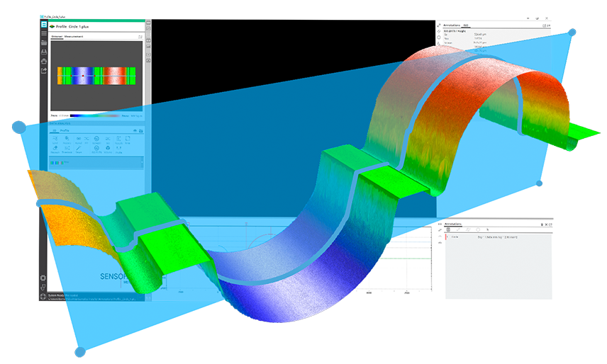 SensoVIEW screen & topo