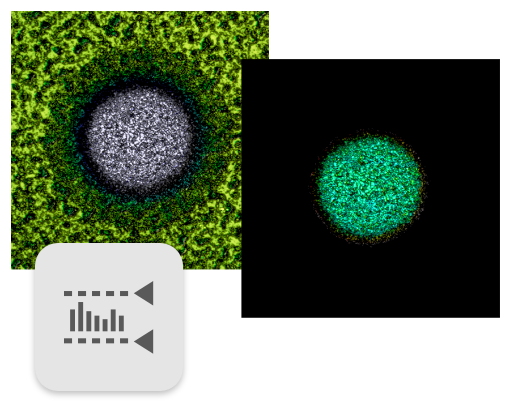 Thresholding topo and icon