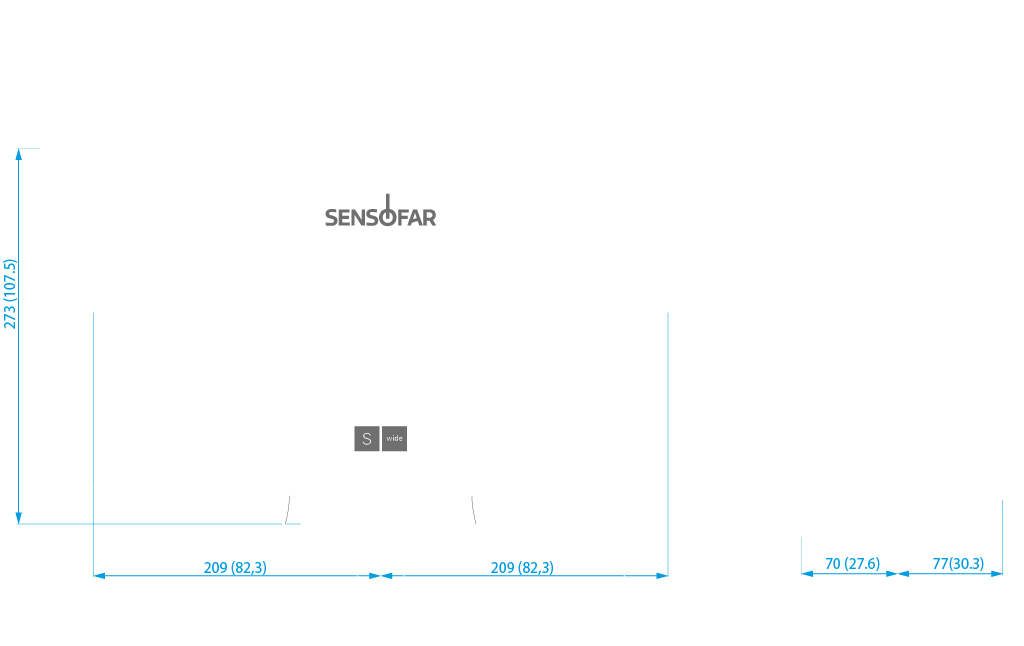 S wide sensor dimensions