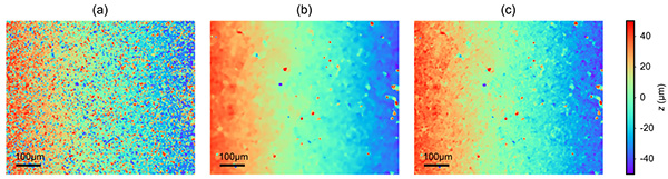 Single-shot optical profiling to reconstruct surface topographies