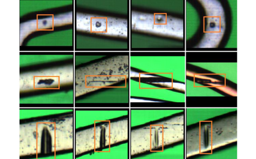 Automated stent defect detection and classification with a high numerical aperture optical system