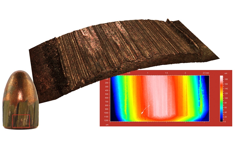 Non-contact optical metrology for forensic applications