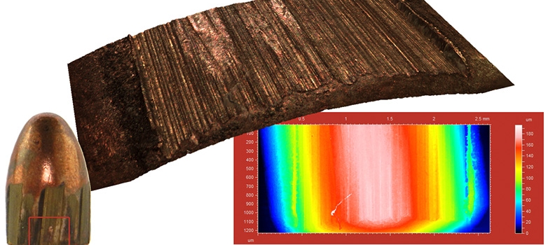 Non-contact optical metrology for forensic applications