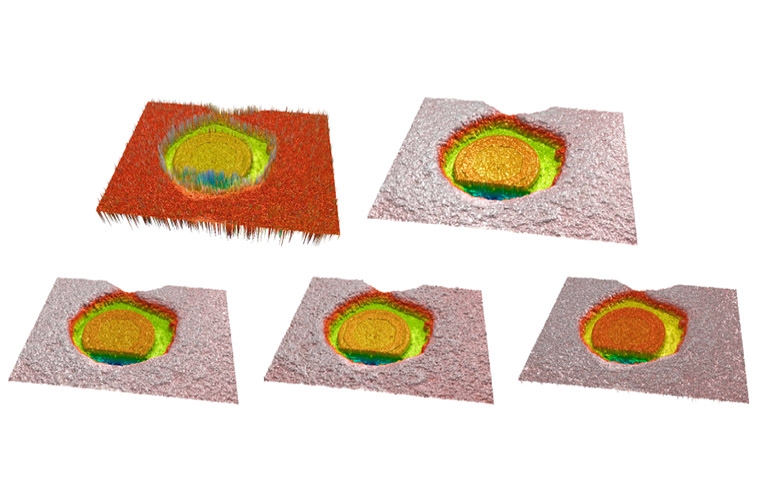 Three-dimensional measurements with a novel technique combination of confocal and focus variation with a simultaneous scan