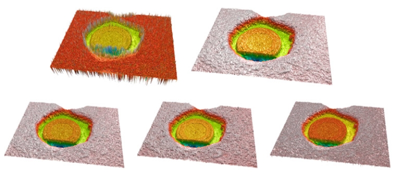 Three-dimensional measurements with a novel technique combination of confocal and focus variation with a simultaneous scan